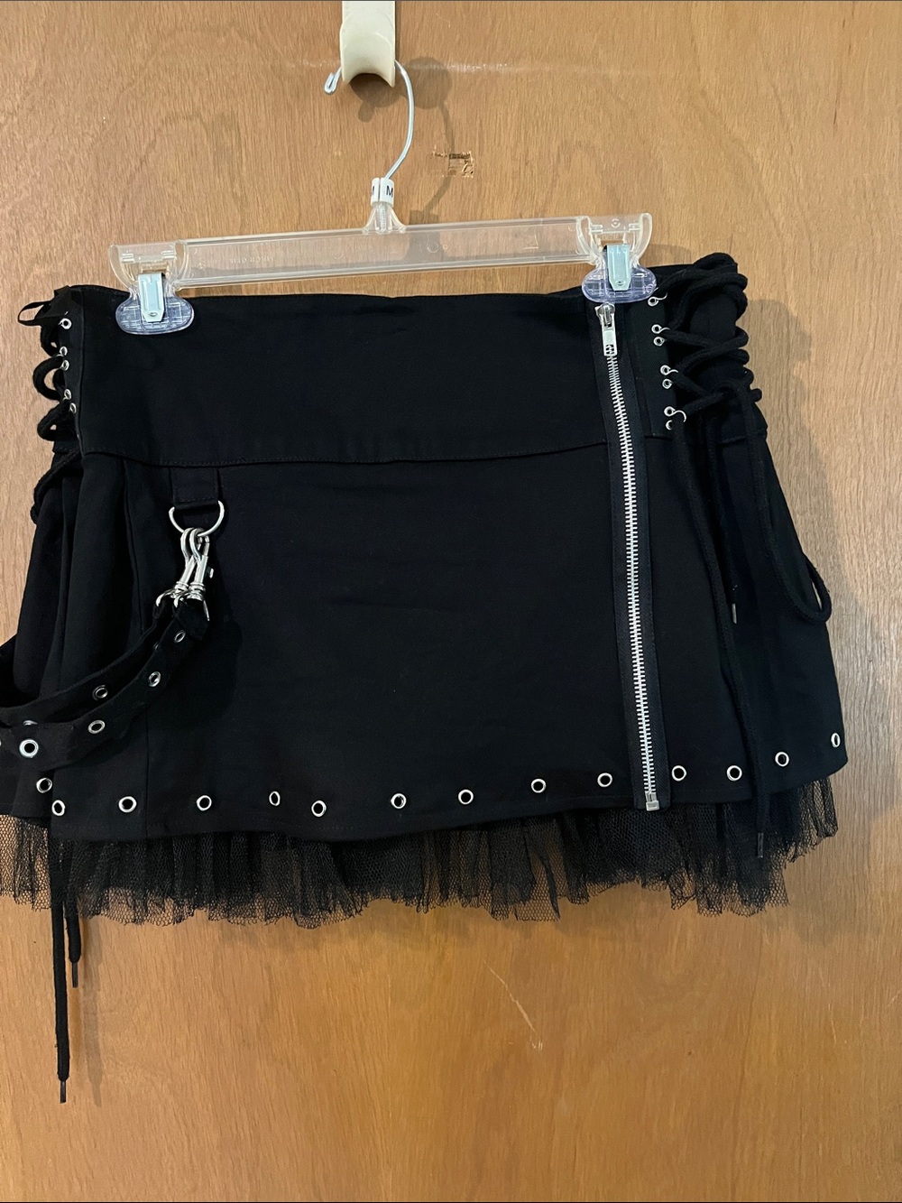 Hell Bunny Black Gothic Mini Skirt